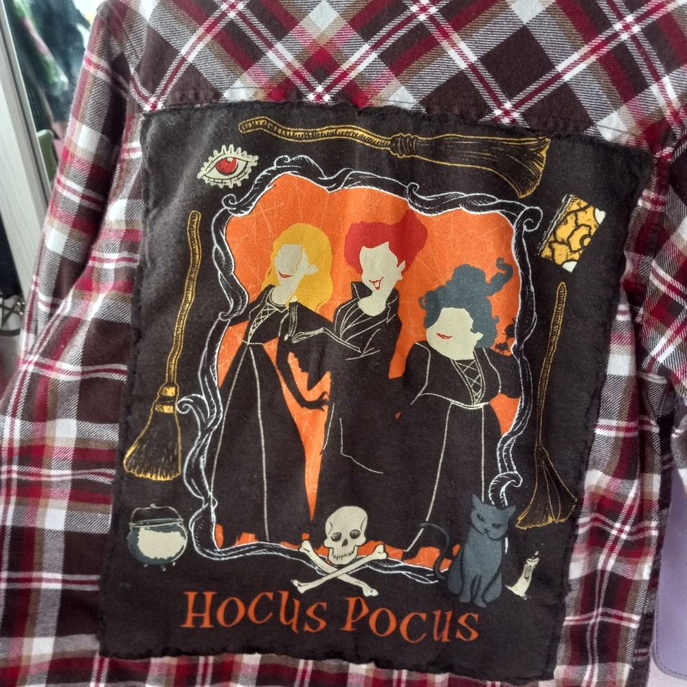 Lil kids custom Hocus Pocus RAGE flannel jacket! Sz 5t! PRICE FIRM! - Picture 5 of 5